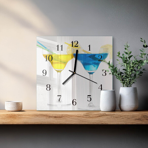 Orologio quadrato Cocktail