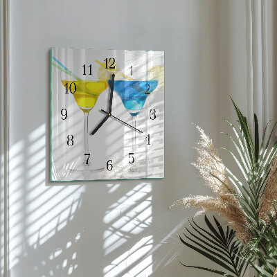 Orologio quadrato Cocktail