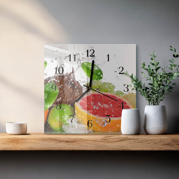 Orologio quadrato Frutta