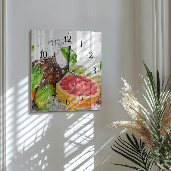 Orologio quadrato Frutta