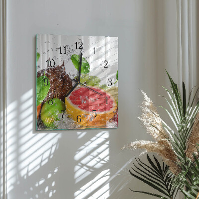 Orologio quadrato Frutta