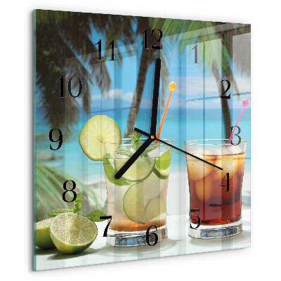 Orologio quadrato Cocktail