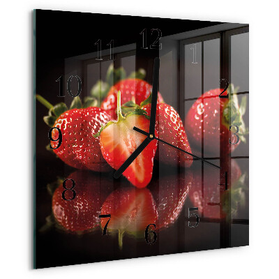 Orologio quadrato Fragole
