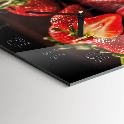 Orologio quadrato Fragole