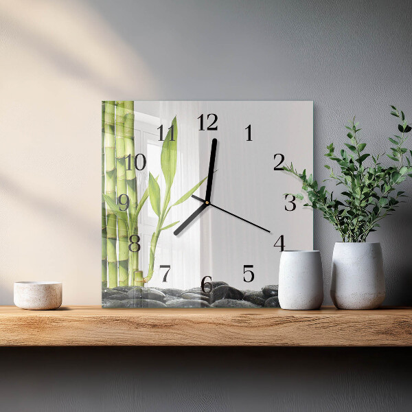Orologio quadrato Bambù