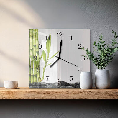 Orologio quadrato Bambù