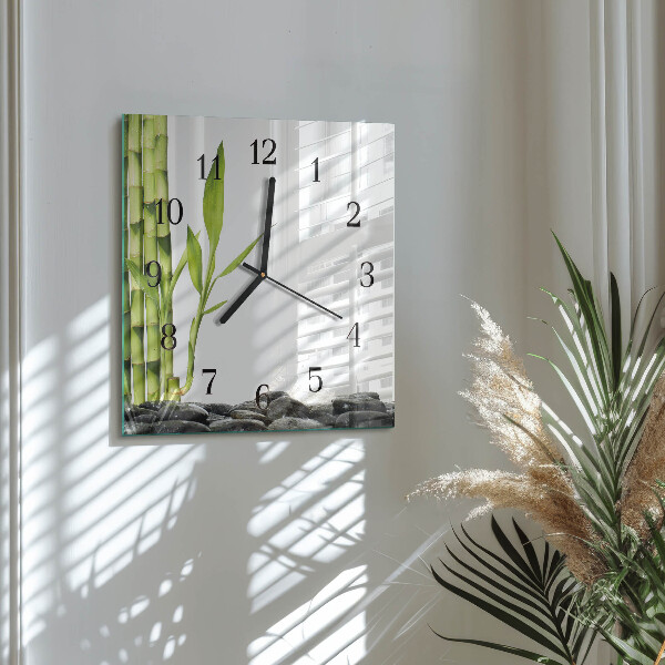 Orologio quadrato Bambù