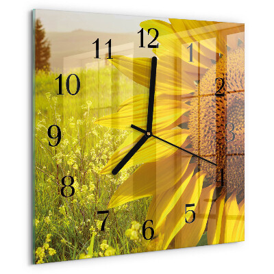 Orologio quadrato Girasole