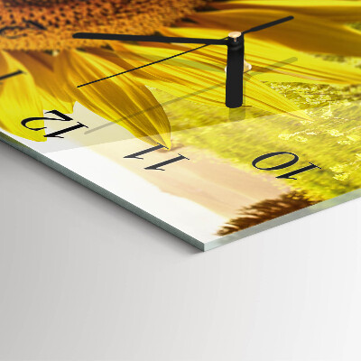 Orologio quadrato Girasole