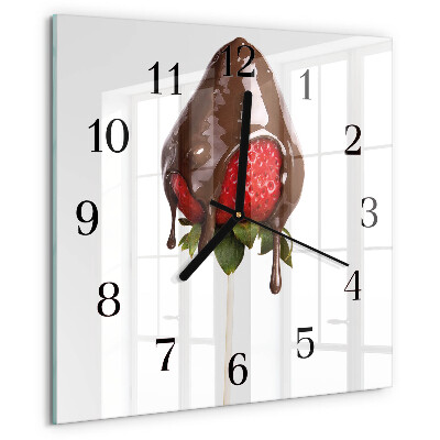 Orologio quadrato Cioccolato