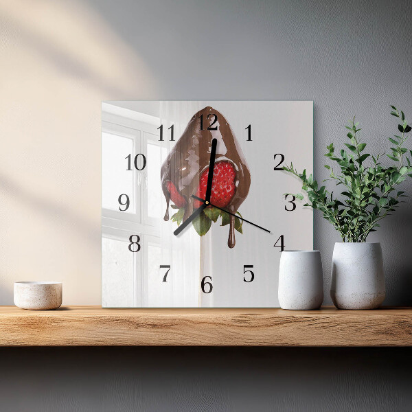 Orologio quadrato Cioccolato