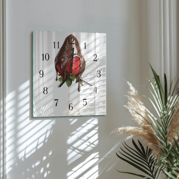 Orologio quadrato Cioccolato