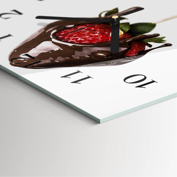 Orologio quadrato Cioccolato