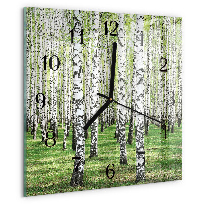 Orologio quadrato Betulla