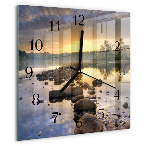 Orologio quadrato Lago Natura