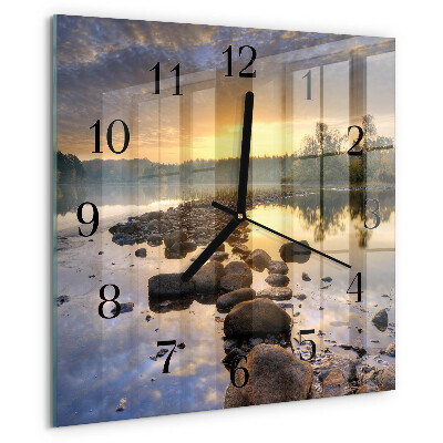 Orologio quadrato Lago Natura