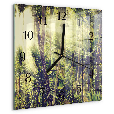 Orologio quadrato Palme