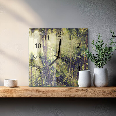 Orologio quadrato Palme