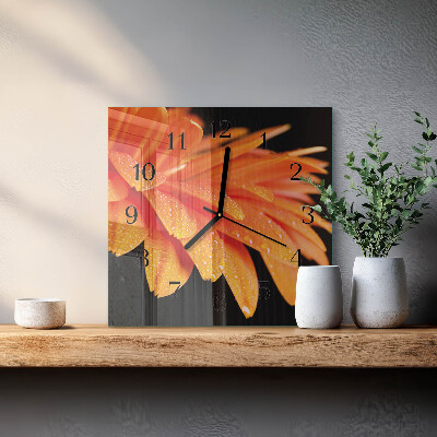 Orologio quadrato Gerbera