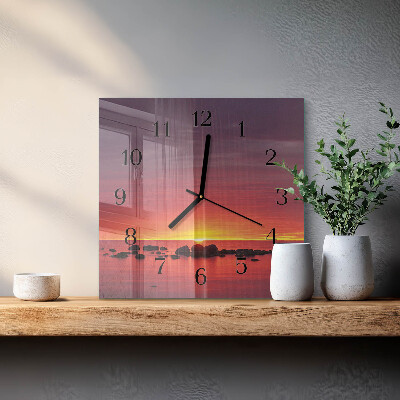 Orologio quadrato Tramonto