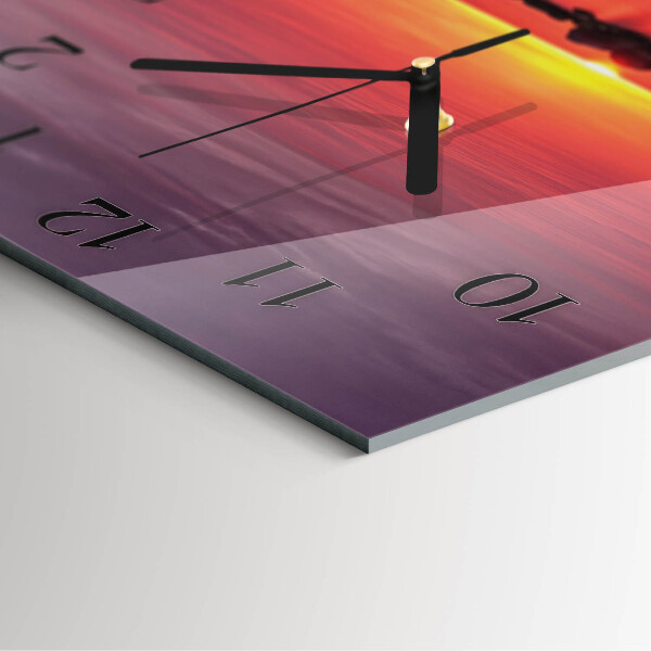 Orologio quadrato Tramonto
