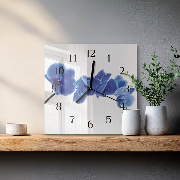 Orologio quadrato Orchidea