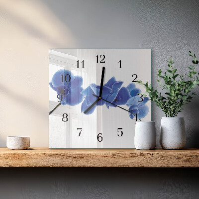 Orologio quadrato Orchidea