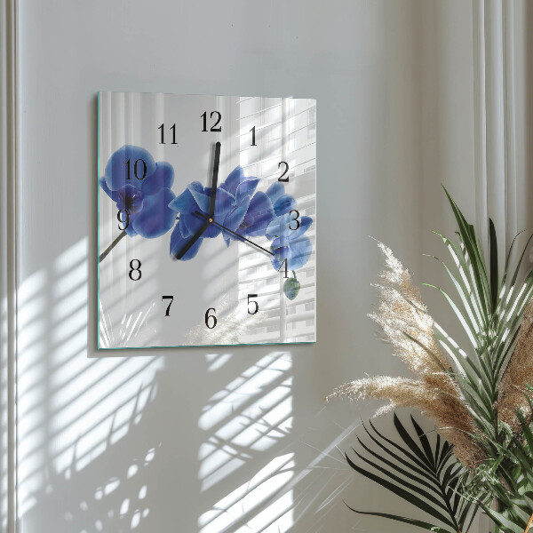 Orologio quadrato Orchidea