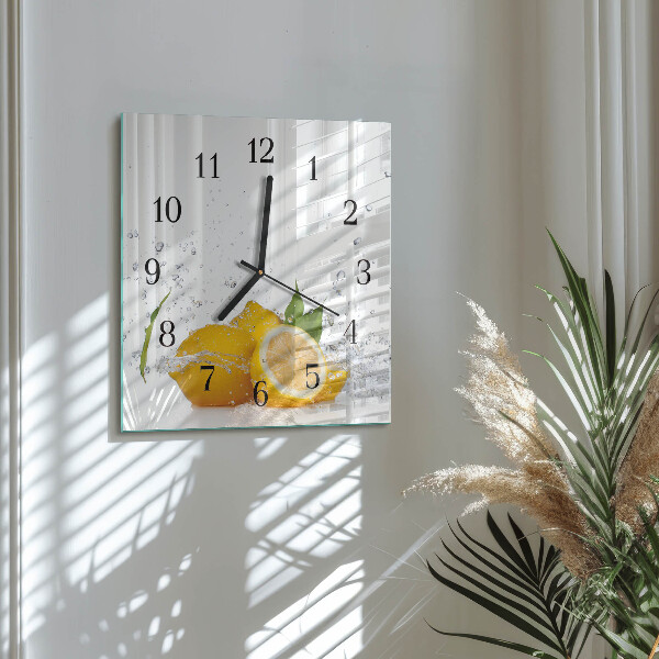 Orologio quadrato limoni