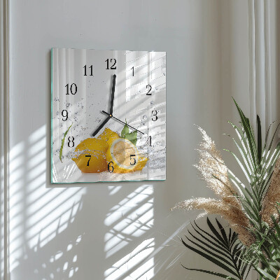 Orologio quadrato limoni