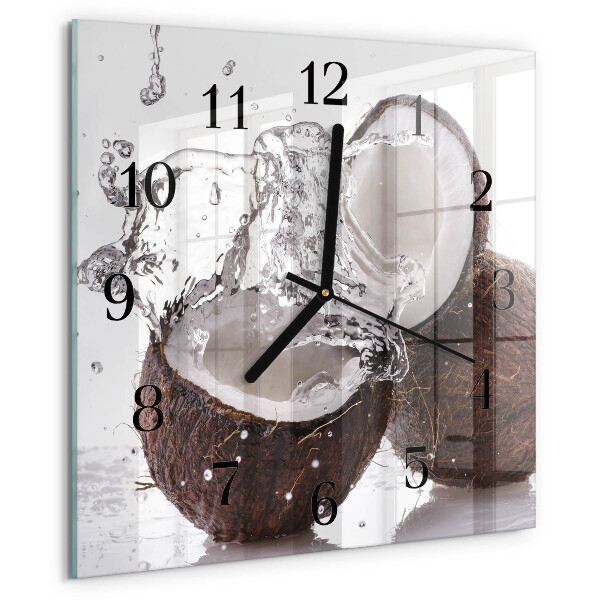 Orologio quadrato Noci di cocco
