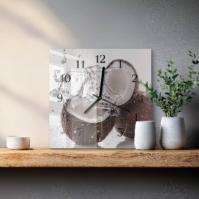 Orologio quadrato Noci di cocco
