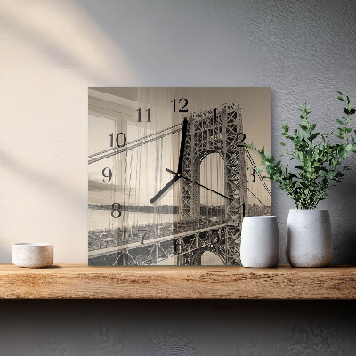 Orologio quadrato Porta d'oro