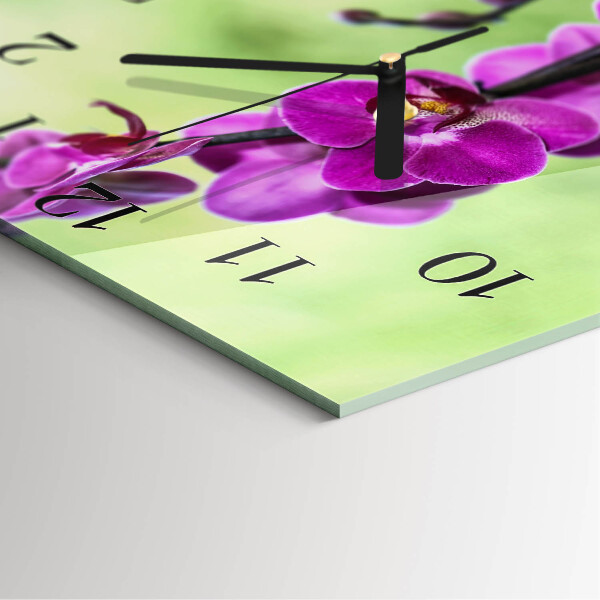 Orologio quadrato Orchidea