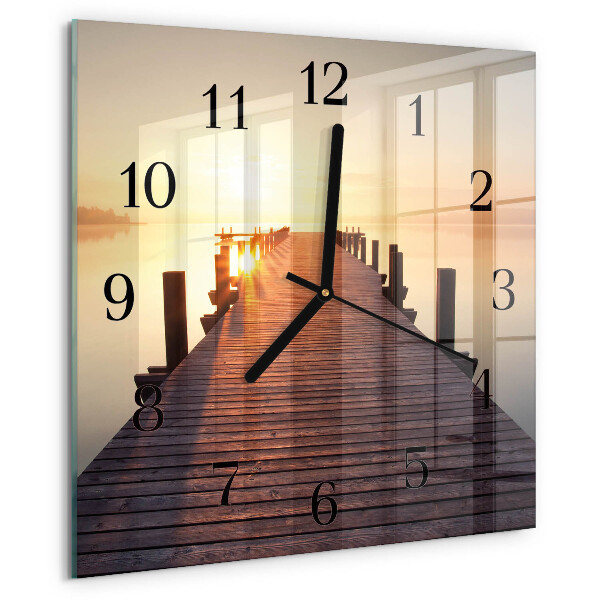 Orologio quadrato Ponte sul lago
