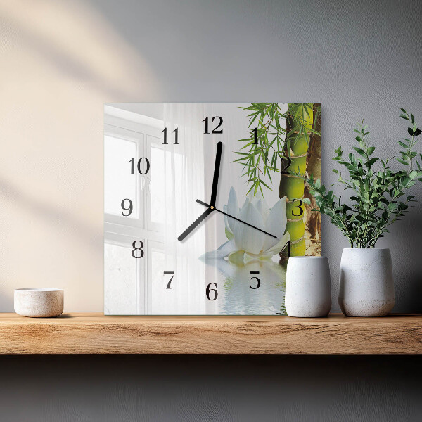 Orologio quadrato Bambù