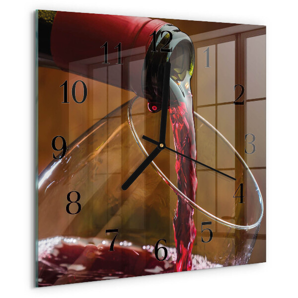 Orologio quadrato Vino