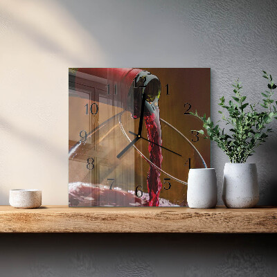 Orologio quadrato Vino