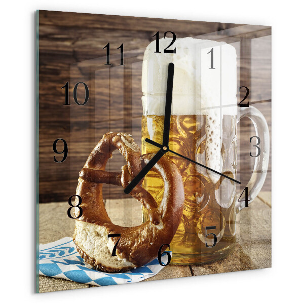 Orologio quadrato Pretzel alla birra