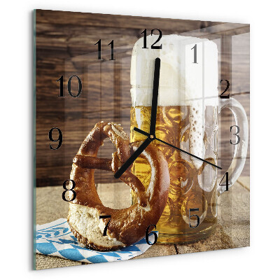 Orologio quadrato Pretzel alla birra