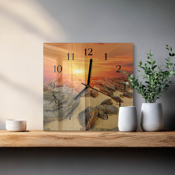 Orologio quadrato Tramonto