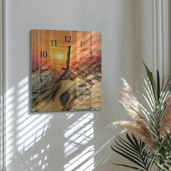 Orologio quadrato Tramonto