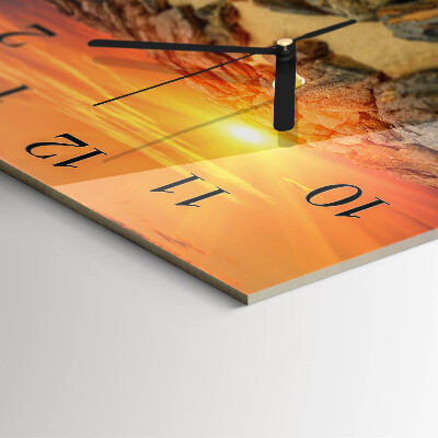 Orologio quadrato Tramonto