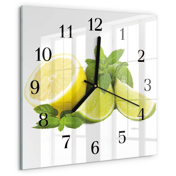 Orologio quadrato Menta al limone