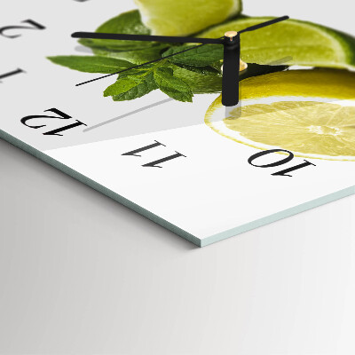 Orologio quadrato Menta al limone