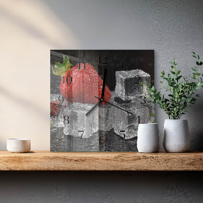 Orologio quadrato Gelato alla fragola