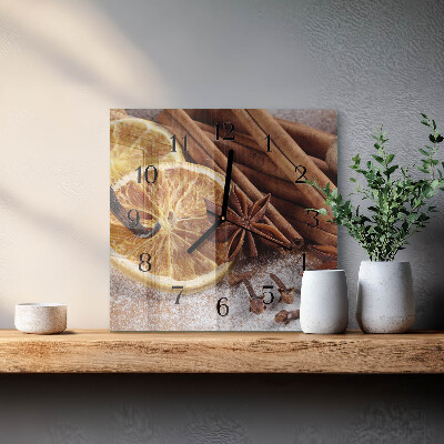 Orologio quadrato Cannella e anice
