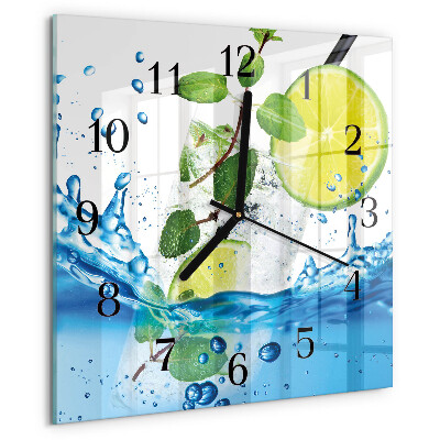 Orologio quadrato Lime e menta