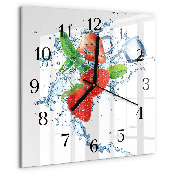 Orologio quadrato Fragole
