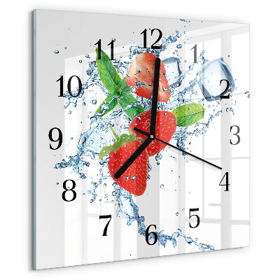Orologio quadrato Fragole